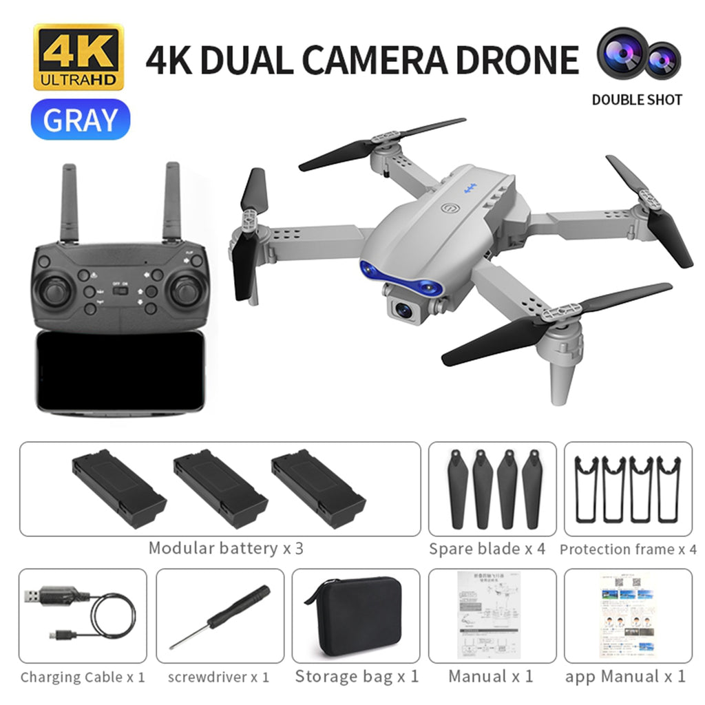 K3 RC Quadcopter Drone WIFI FPV 4K HD Professional Wide Angle Camera