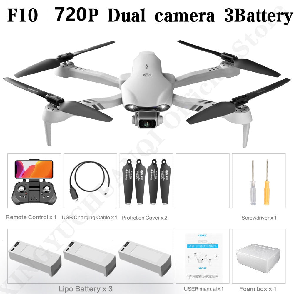 4K HD Dual Camera Drone with GPS 5G WIFI Wide Angle FPV & Real-Time Transmission